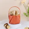 Gift Wrap 6PCS Velvet Handheld Candy Bags Packaging Folding Leather Wedding Bag Holiday Party Decoation Favour For Guest