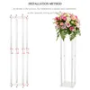 Party Decoration Table Home Garden Ornaments Fest Supplies Plant Holder Nordic Style Transparent Akryl Flower Pot Stands