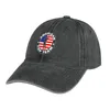 Beret American Top Team Das Hemd Cowboy Hat Strand flauschig für Mädchen Männer