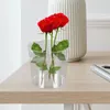 Vases Arrangement de fleurs Pots de godet Vase Plastique Plastique Conteneur de cylindre Floral Grand Round Office Decor