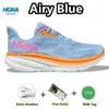 Hokh Bondi 8 Chaussures de course Clifton 8 9 Shock Personnes gratuites Lanc de Blanc Fiesta Summer Song Hokh One Sneakers Hokhs Trainers pour femmes et hommes