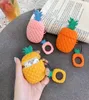 Für AirPods 1 2 Hülle niedliche Cartoon Ananas -Earphone -Hülle für Apple AirPods 2 Deckel Soft Protect Fundas mit Fingerring Strap3011927