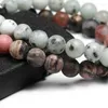 Bracelet de perle rhodochroose mat naturel Stron