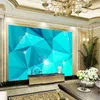 Fonds d'écran Fashion Bright Technology Irrégulet Triangular Cool Living Room Wall Profession Profession Fond Papin de peint Mural PO personnalisé