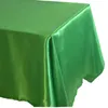 Tischtuch Satin Tischdecke Mariage Overlay Dekoration Rechteckige Weihnachtsgeburtstagsfeier Restaurant Bankett