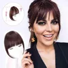 NXY Helfieces Human Hair Oblique Qi Bangs Lady Sideburns013175600