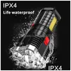 Flashlights Five-Nuclear Explosion Strong Light Rechargeable Highlight Small Xenon Outdoor Mti-Function Flashlight Drop Delivery Tact Dhn3R