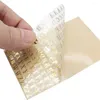 Candle Holders 6 Sheets Small 0.18 Inch Alphabet Number Stickers Glitter Alloy Self Adhesive Letters Gold/Silver (4.5mm)