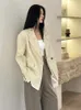 Damespakken BJTZ Fashion Designer Blazers For Women Clothing 2024 Spring Herfst Trend Versatiel losse Casual Tops Coat Vrouw HL120