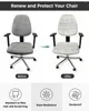 Stuhlabdeckungen Bohemian Style Geometrische Formen Elastischer Sessel Computerabdeckung Abnehmbares Büro -Schlupfverlagerungssitz Split