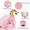 Dog Apparel Pijama grande flanela de flanela macacão para cães Padrão de osso Roupas de estimação Labrador Husky macio macio grande xs-3xl