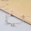 Anklets Fashion % 925 Sterling Silver Crown Pendant Leg S For Women Foot Ankletjewelry Fötter Kedja Friendship Gift Summer L46