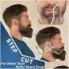 Accesorios para el cabello 1 PC Hombres Plantilla de peinado Peine de plantilla para la plantilla de plantilla ligera y flexible