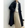 Trench Coats Femme Superaen Japanese Retro Style Windbreaker 2024 Spring Korean Wack Veste