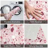 ピンクのカーペットの色合いのテラゾのパターン946白いマゼンタコーラルフクシア