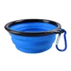 Dog Bowls matare Fällande Sile Travel Portable Collapsible Soft Puppy Doggy Food Container för Pet Cat Water Feed Drop Delivery H Dhuh7