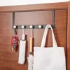 Cintres sur les crochets de porte Hangage Hangage 5 Rack de rangement pour couches suspendues vêtements séchage en bois Hook Sacs de chapeau Promotion