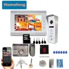 Sonnette de porte Homefong 7 pouces WiFi Camera Door Camera Video sans fil Interphone Système téléphonique de maison sans fil Electronic Lock Remote Unlock Talk Ir