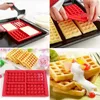 Moldes de cozimento diy waffle molde portátil cozinha de cozinha antiaderente fabricantes de bolos de cozinheiro acessórios de panos de cozinha