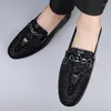 Scarpe casual vere in pelle maschile scarpa morbida in stile coccodrillo mocsins mocciziani comfort appartamenti maschi 2024 business di guida