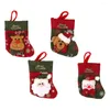 Keukenopslag 4 pc's Kerstmisvorkvork Bags Delriemen Decoraties Dinersokken Zilverwerkkousen