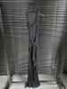 Abiti casual 3.26 Klasonbell Fashion Ribbon Bandage decorazione Stretch Knit Slim Maxi Dress Women Weeck Sleeveless Tank