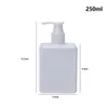 Vloeibare zeepdispenser 250 ml Refilleerbare lotion fles Hand Sanitizer douchegel Plastic onderbottel Lege druktype