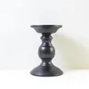 Kerzenhalter Vintage Candlestick Black Iron Artwork Ornament Candlelight Dinner Cup Weihnachtsatmosphäre Dekoration