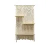 Tapisses Boho Hanging Shelves Mur à 3 niveaux Piège pour décoration d'étagère de macrame de rangement de maison intérieure