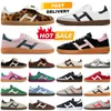 2024 Spezialne swobodne buty dla mężczyzn Kobiety Projektantki Projektantki OG Vegan Adv Wales Bonner Leopard Pink Velvet Black White Gum Mens Womens Outdoor Sports Treners