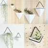Vases nordiques succulent plante portable en céramique de rangement de fleurs vase réutilisable en forme triangulaire pot de jardinière pour accessoires de jardin à la maison