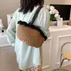 Abendtaschen Sommer Strohbag Großer Kapazität Designer Wicker Woven Women Handtasche Strand Bali Schulter Dame Reisenkorb Beutel