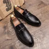 Casual Shoes Designer Luxo Mens Vestidos de Noiva Mancera BrânChe Mocassin Leather Fuckle Driving Formal Terno Formal for Men B335