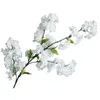 Fleurs décoratives 1pc Simulate Cherry Blossom Flower Plant Decoration Mur 100 cm Accessoires de décorations artificielles