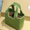 Yusuniz sac fourre-tout portable grande capacité de vacances de vacances paille tissée de magasin à main