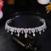 Wedding Hair Jewelry Crystal CZ Princess Tiaras and Crowns for Bridal Girl