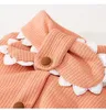 Abbigliamento per cani inverno carino abiti da pet cucciolo giacca padida in cotone con lussuoso abbigliamento da gatto a forma di gatto da giardino