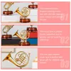Декоративные фигурки вращающиеся труба коробки часовой образец модель музыкального инструмента тема арт -программная туба Туба