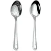 Cucharas 2 PCS Utensil ranurado de hogares Servicio multifuncional de la cuchara portátil para cocina