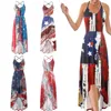 Casual jurken Europa en de maxi condole v-neck jurk Amazon Printing onregelmatige Boheemian