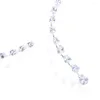 Choker Fashion Zircon Pendant Water Drop For Women Vintage Clavicle Chain Crystal Collar Necklace Bridal Jewelry Gift