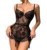 Het verzamelen van borstondersteuning Mesh Suspender Perspectief Backless Sexy en Fun Lingerie Dames Shapewear