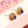 Stud Earrings Africa For Women Round Ethiopian Indonesia Nigeria Congo Arab Fashion Jewelry