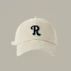 R standard soft top big head around embroidered baseball cap men Instagram navy blue display face hours still casual lady duck tongue