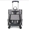 Cat Carriers Pet Bag Dog Trolley Suitcase Large Capacity Foldable Outgoing Portable Backpack Knapsack