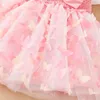 Fille robe petite princesse robe de fête bébé papillon fée