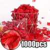 Dekorative Blumen 1000pcs Bunte Liebe romantische warme Seide Rose Künstliche Blütenblätter Hochzeitsfeier Favours Dekoration Rosen Lieferungen Vorräte