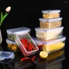 Bouteilles de rangement Récipient en sécurité alimentaire Réfrigérateur résistant à la chaleur Crisper micro-ondes en plastique sûr Fruit de fruits pour la cuisine pour la cuisine