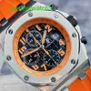 Top AP Wrist Watch Royal Oak Offshore Series 26170st Orange Volcano Face Chronomter Automatic Mechanical Mens Watch
