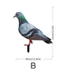 Garden Decorations Figurine Ornaments Double-Sided Printing Realistic Acrylic Pigeon Statues Sculpture Wild